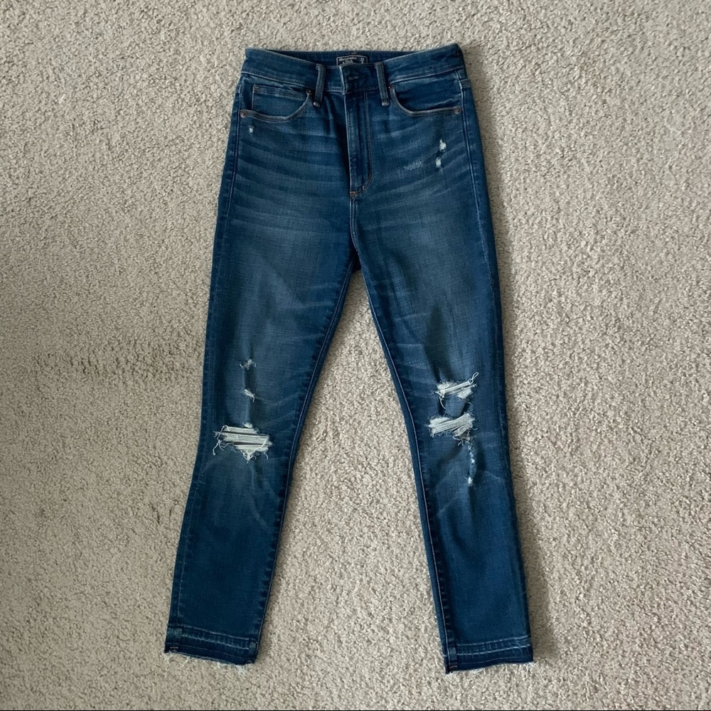 abercrombie high rise ankle jeans
